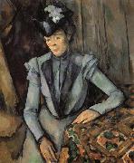 Paul Cezanne Woman in Blue oil on canvas